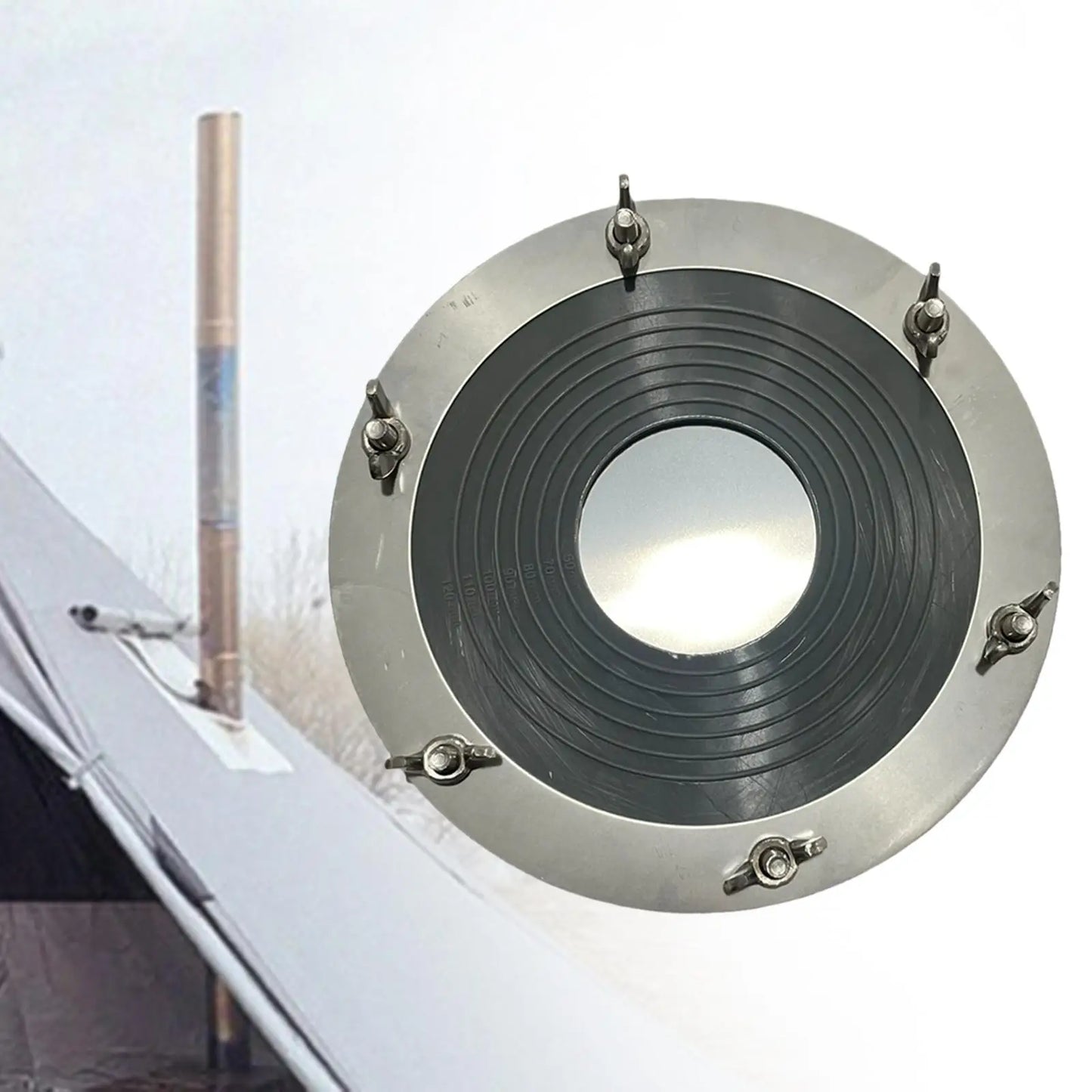 Tent Stove Jack Tent Accessories High Temp Resistant Roof Vent Pipe Flashing Practical Burner Flue Pipe Fitting Stove Vent Acces