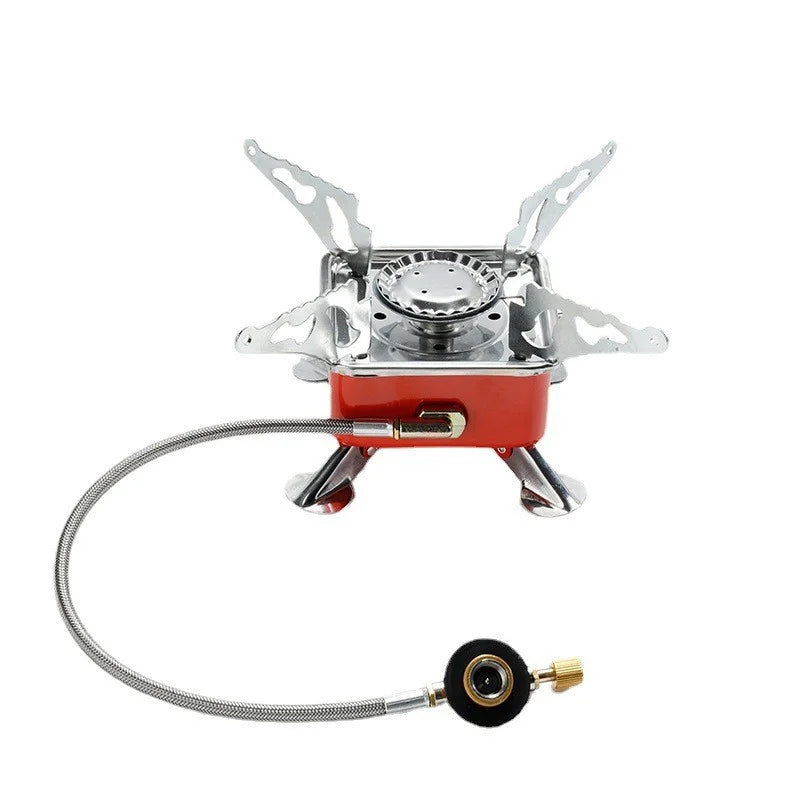 Portable camping stove burner, foldable and windproof outdoor fire stove, camping, hiking, picnic, camping burner, barbecue stov