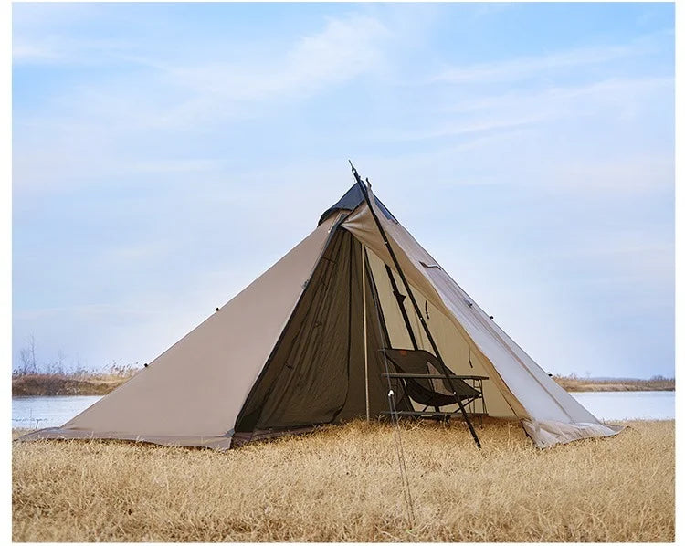 ASTA GEAR Fk 4 Camping pyramid ultralight tent can burn firewood, stove with snow skirt