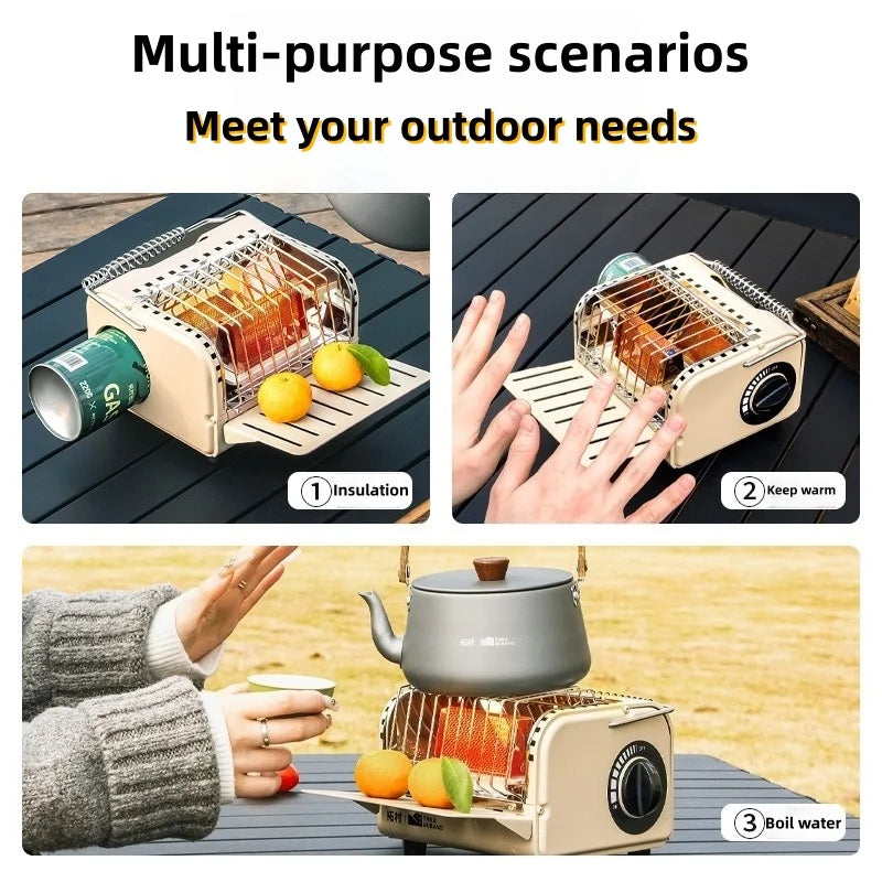 Multifunctional Camping Tent Stove Portable Heating Stove Multifunctional Tent Stove For Camping Backpacking Outdoor Escapes