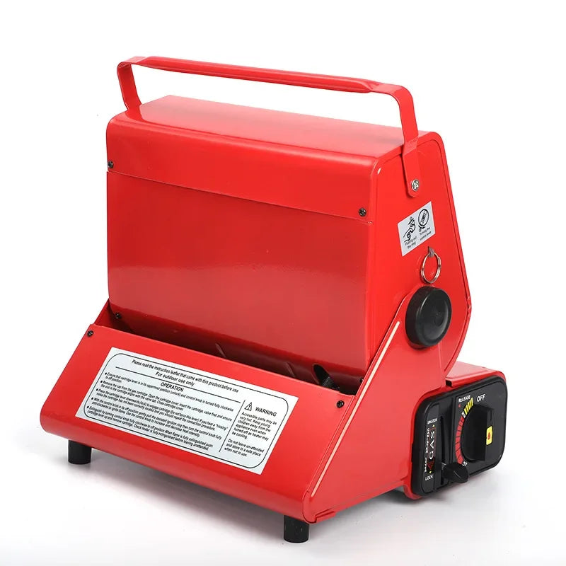 Portable Gas Camping Stove Outdoor Picnic BBQ Stove Portable Hand Warmer Home Heater Cassette Stove for Camping Tent Fishing