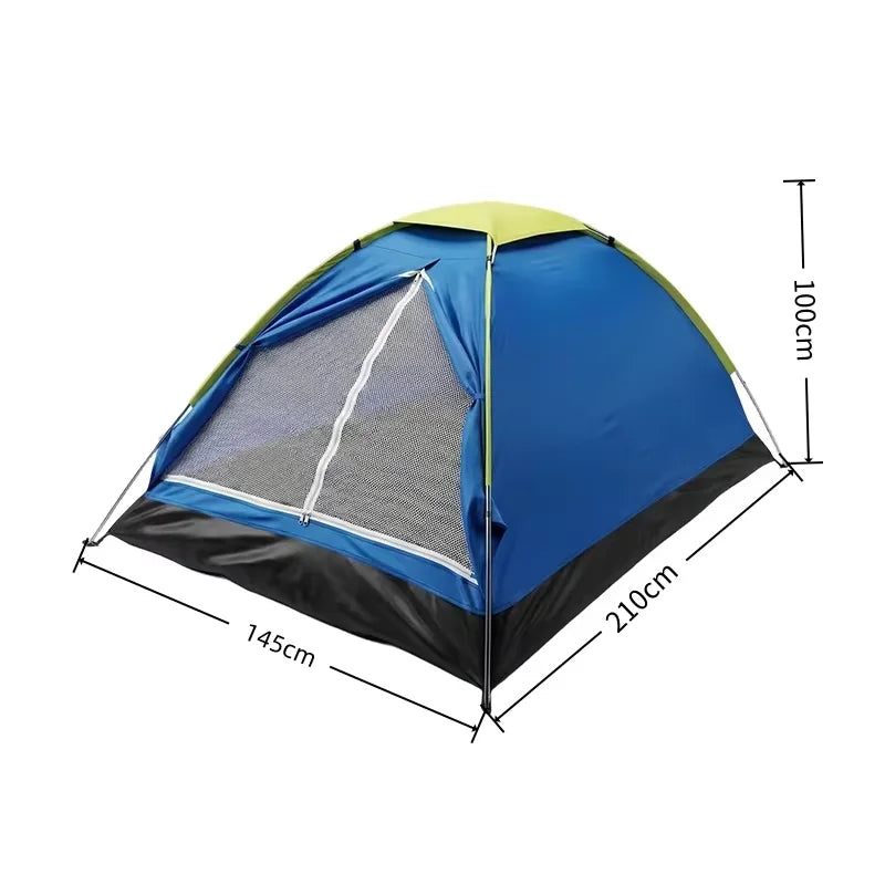 Sun shield, camping tent, ultralight tent – 2-person outdoor equipment for hiking, dual-layer door, portable camping accessory.