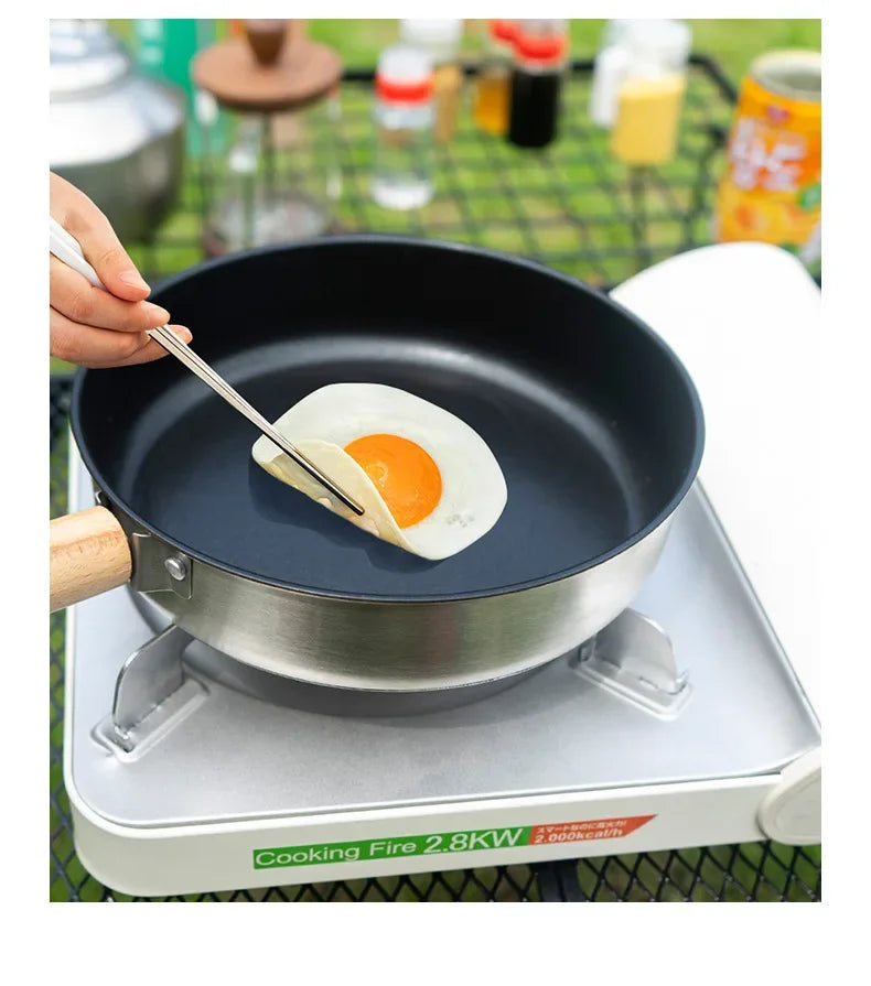 CLS 14PCS 22PCS Camping Cookware Set 304 Stainless Steel Outdoor Portable Picnic Tableware for Household Hiking Bowl Pot Set